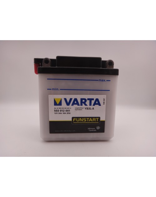 Varta YB3L-A baterie moto 12V 3Ah Funstart 30A cod 503012 001